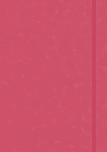 Anaconda Notizbuch/Notebook/Blankbook, punktiert, textiles Gummiband, pink, Hardcover (A5), 120g/m² Papier: Bullet Journal/Organizer/Diary dotted. Tagebuch/Planer gepunktet