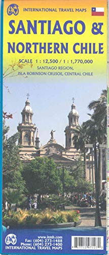 ITM City Map Santiago 1 : 12 500 / Northern Chile 1 : 1 770 000: Santiago Region, Isla Robinson Crusoe, Central Chile
