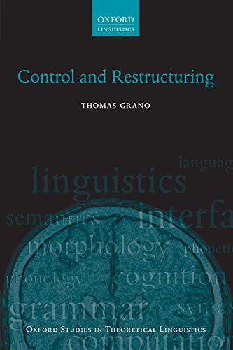 Control and Restructuring (Oxford Studies in Theoretical Linguistics)