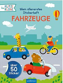 Für Klitzekleine: Mein allererstes Stickerheft Fahrzeuge: Über 80 Sticker | Stickern und Spielen für Klitzekleine