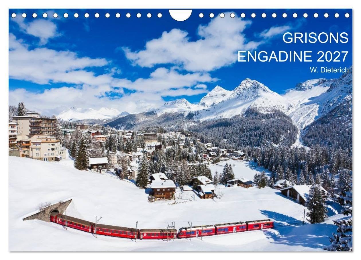 Grisons Engadine 2027 / UK-Version (Wall Calendar 2027 DIN A4 landscape), CALVENDO 12 Month Wall Calendar
