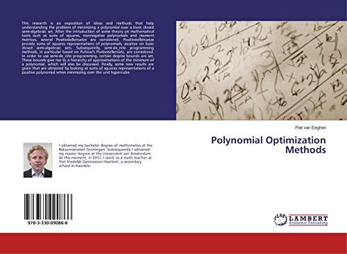 Polynomial Optimization Methods