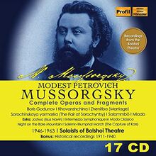 Modest P.Mussorgsky: Complete Operas and Fragment