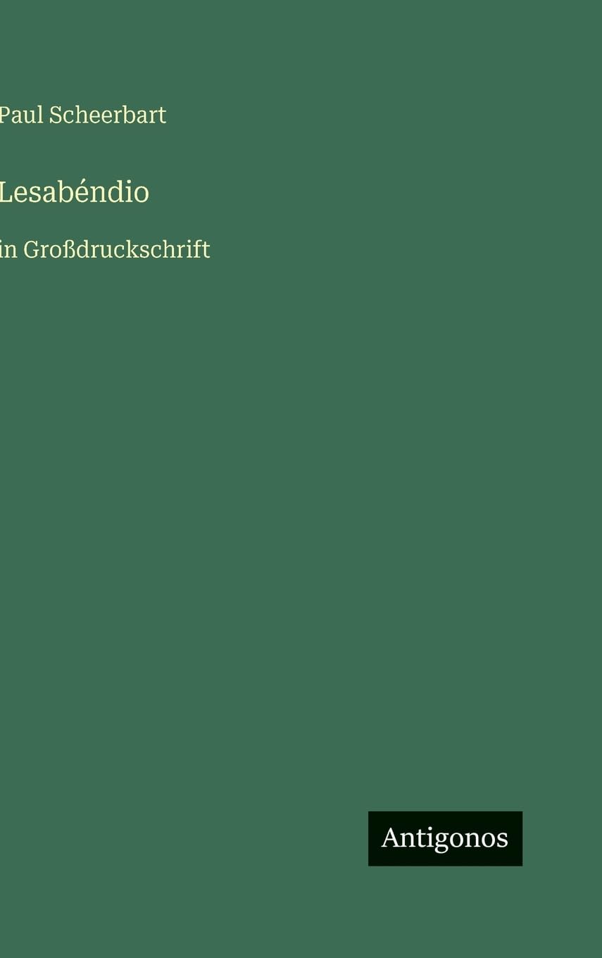 Lesabéndio: in Großdruckschrift