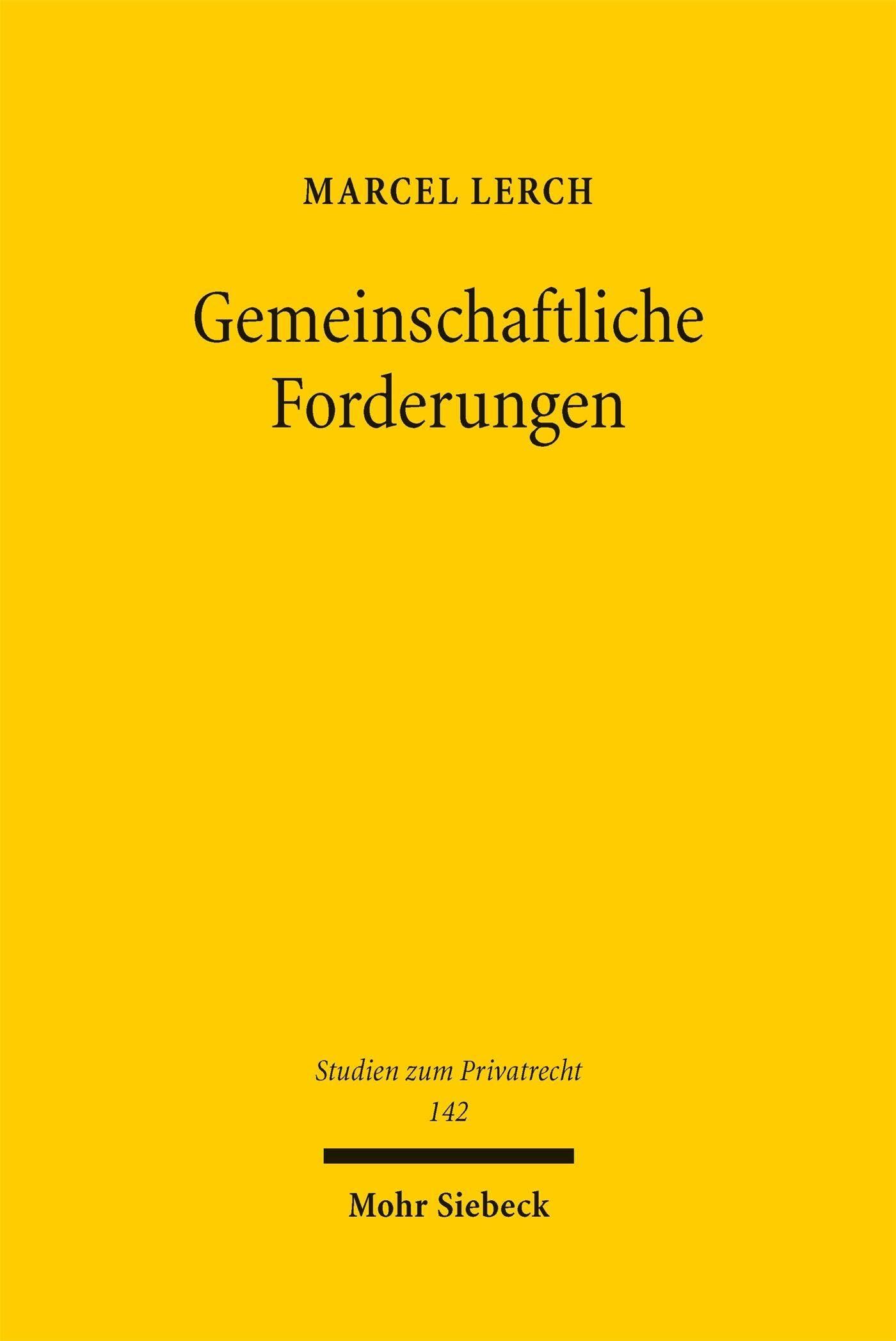 Gemeinschaftliche Forderungen - Neuware