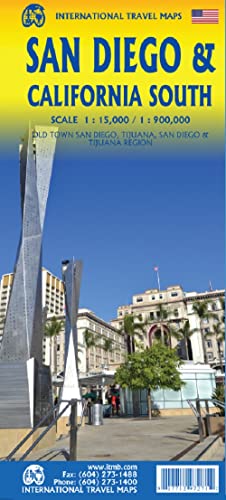 San Diego / California South 1:15000: ITM Travel Reference Map 1:15000