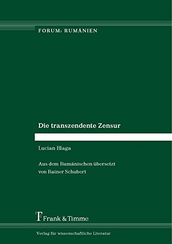 Die transzendente Zensur (Forum: Rumänien)
