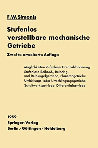 Stufenlos verstellbare mechanische Getriebe