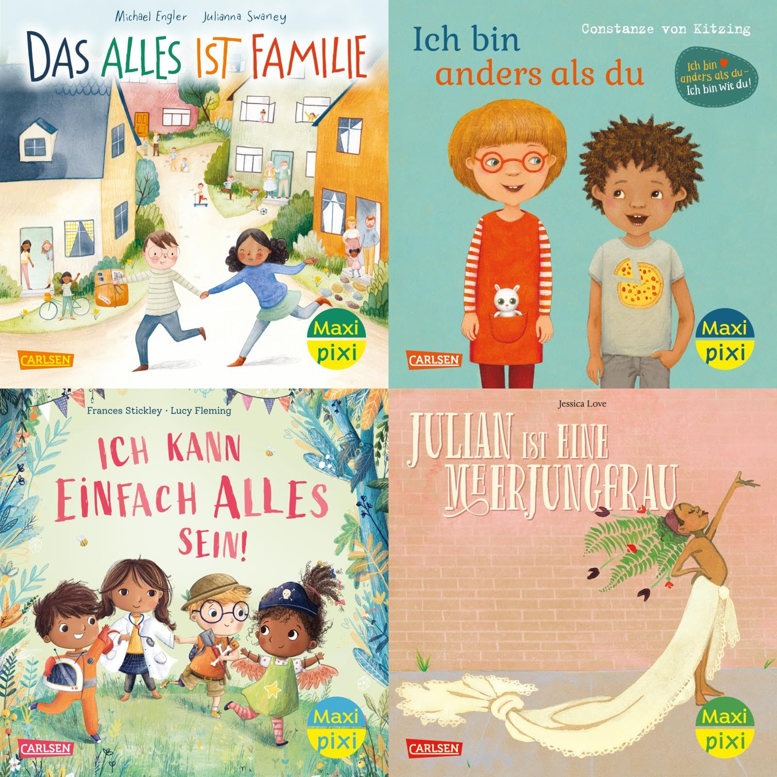 Maxi-Pixi-4er-Set 107: Du, ich und wir (4x1 Exemplar): 4 Minibücher für Kinder ab 3 Jahren (107)