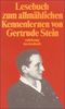 Lesebuch zum allmählichen Kennenlernen von Gertrude Stein (suhrkamp taschenbuch)