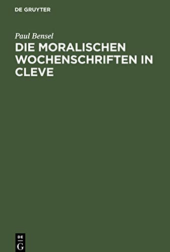 Die moralischen Wochenschriften in Cleve