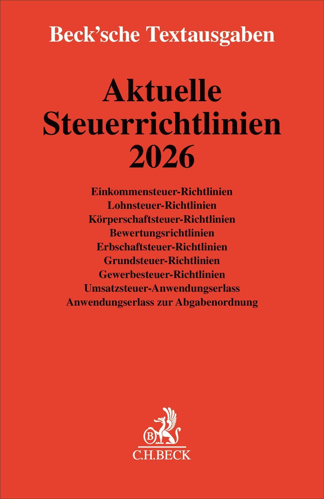 Aktuelle Steuerrichtlinien 2026
