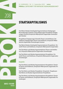 StaatsKapitalismus: PROKLA 208 / 52. Jg., Heft 3, September 2022 (PROKLA. Zeitschrift für kritische Sozialwissenschaft)