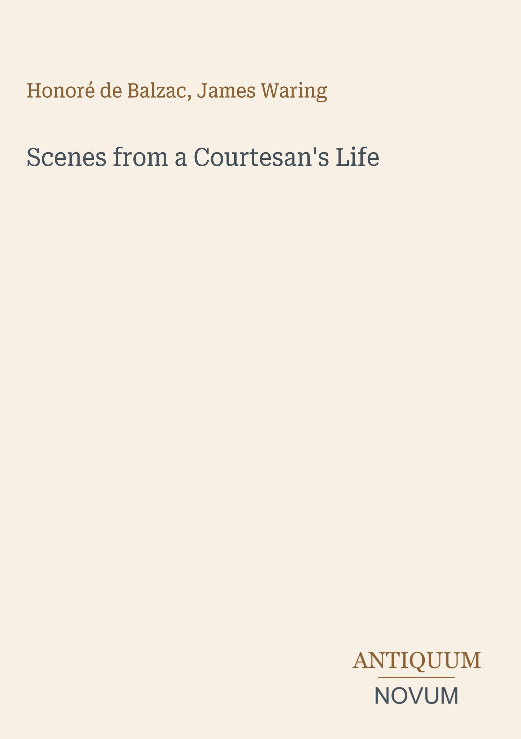 Scenes from a Courtesan's Life