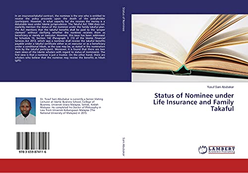 Status of Nominee under Life Insurance and Family Takaful
