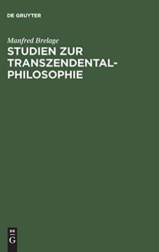 Studien zur Transzendentalphilosophie