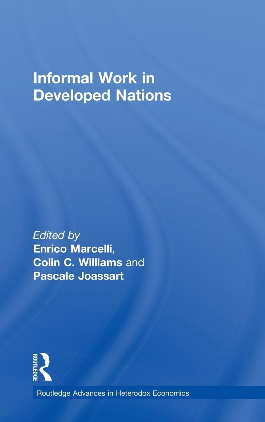 Informal Work in Developed Nations (Routledge Advances in Heterodox Economics, Band 7)