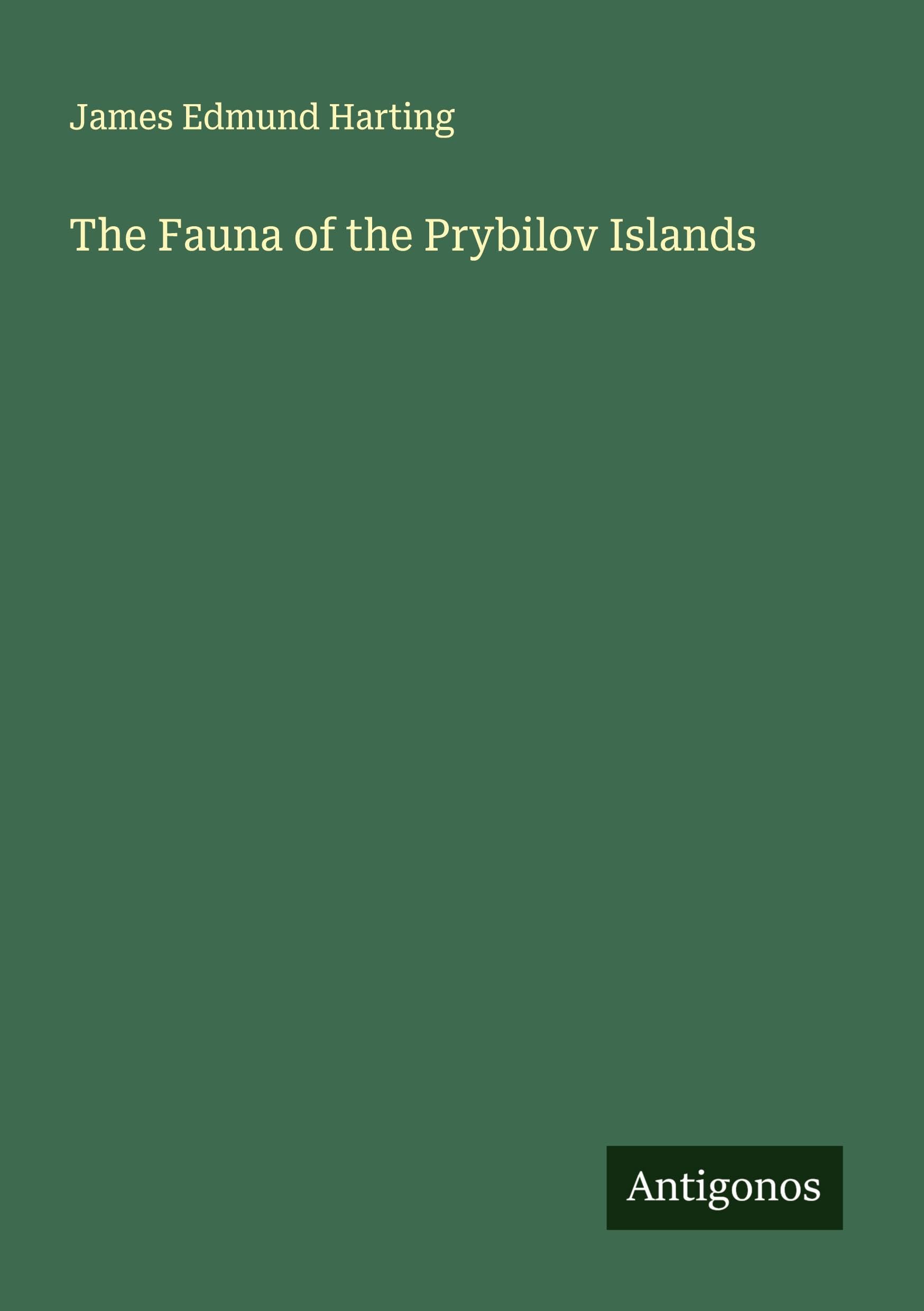 The Fauna of the Prybilov Islands