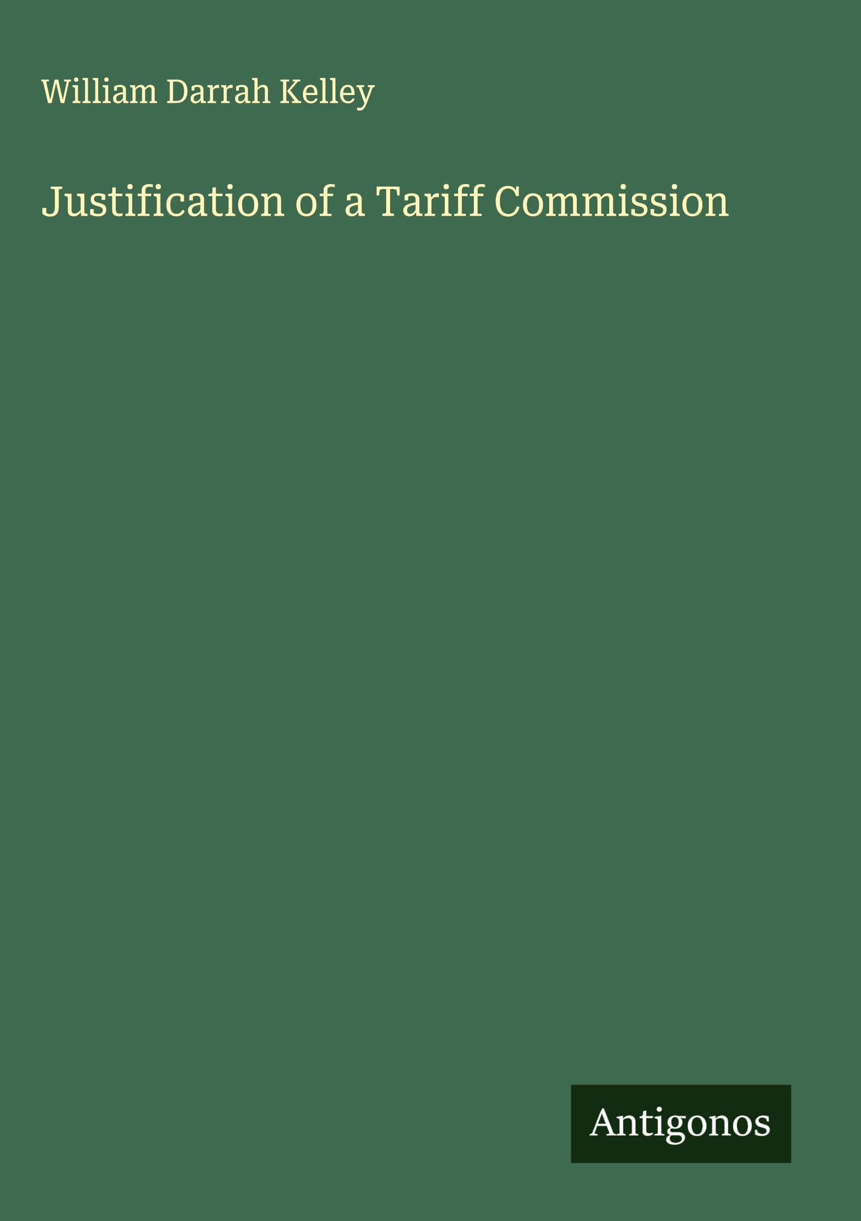 Justification of a Tariff Commission