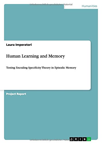 Human Learning and Memory: Testing Encoding Specificity Theory in Episodic Memory