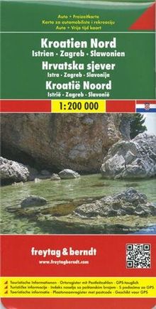 Freytag Berndt Autokarten, Kroatien Nord - Istrien - Zagreb - Slawonien, Maßstab 1:200 000