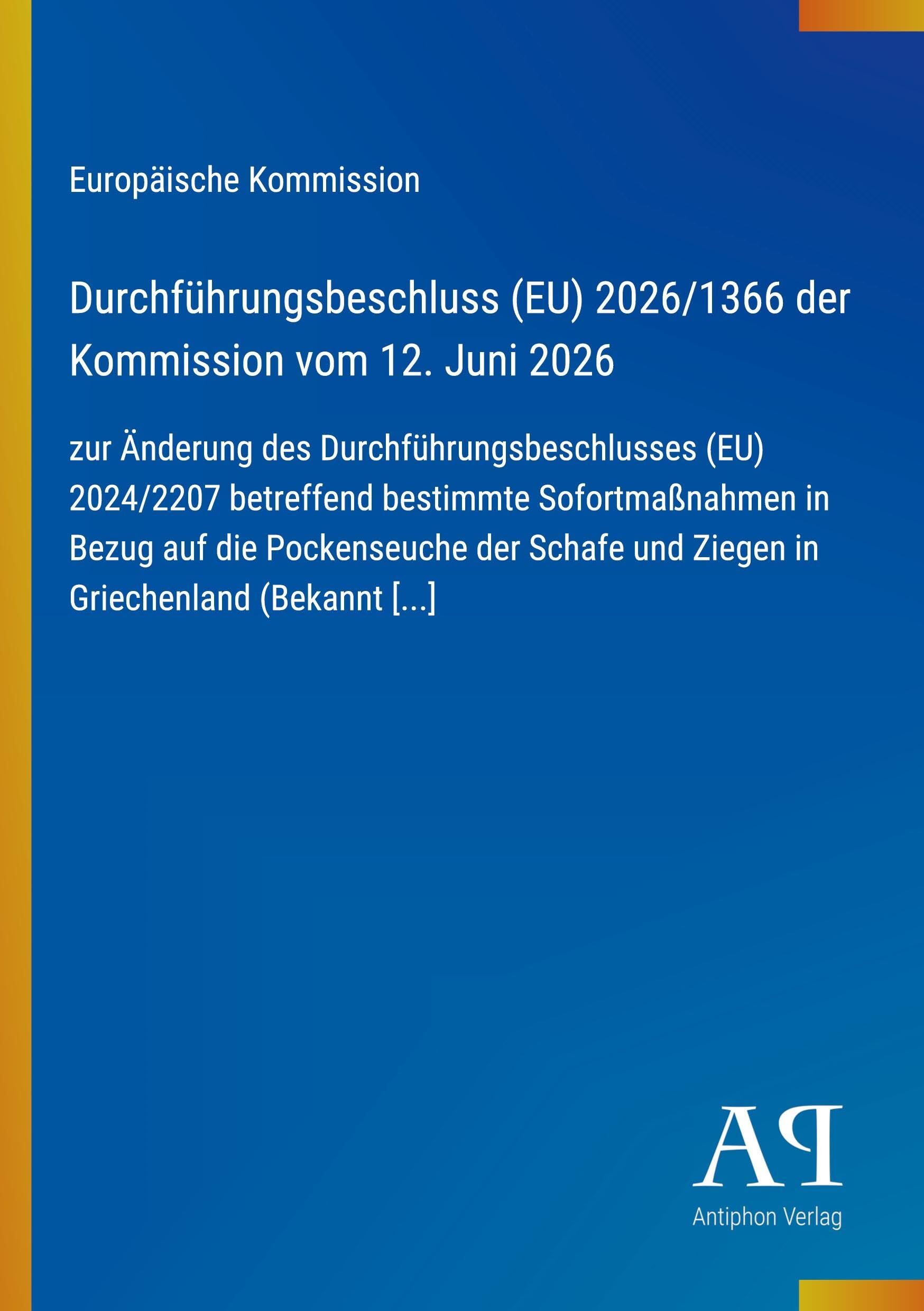Durchführungsbeschluss (EU) 2026/1366 der Kommission vom 12. Juni 2026