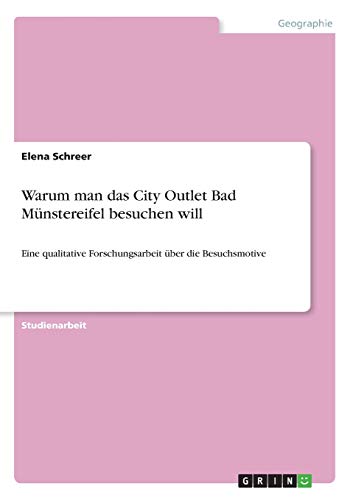 Warum man das City Outlet Bad Münstereifel besuchen will: Eine qualitative Forschungsarbeit über die Besuchsmotive