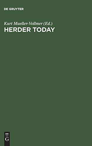 Herder Today: Contributions from the International Herder Conference, November 5–8, 1987, Stanford, California