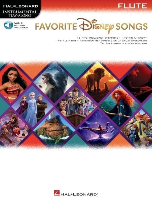 unbekannt Favorite Disney Songs, Instrumental Play-Along For Flute, Flute, Includes Downloadable Audio (Hal Leonard Instrumental Play-along)