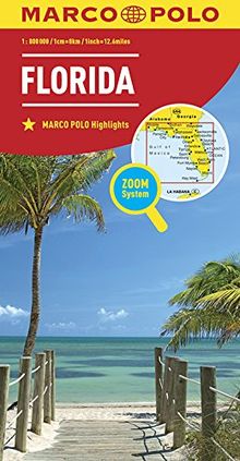 MARCO POLO Länderkarte Florida 1:800 000 (MARCO POLO Länderkarten)