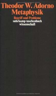 Metaphysik: Begriff und Probleme (1965) (suhrkamp taschenbuch wissenschaft)