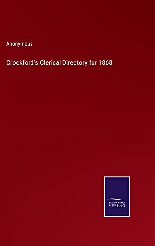 Crockford's Clerical Directory for 1868