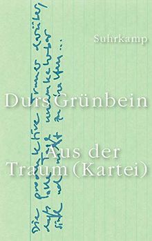 Aus der Traum (Kartei): Aufsätze und Notate