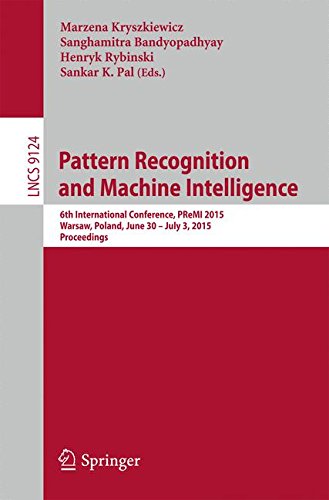 Pattern Recognition and Machine Intelligence (Lecture Notes in Computer Science)