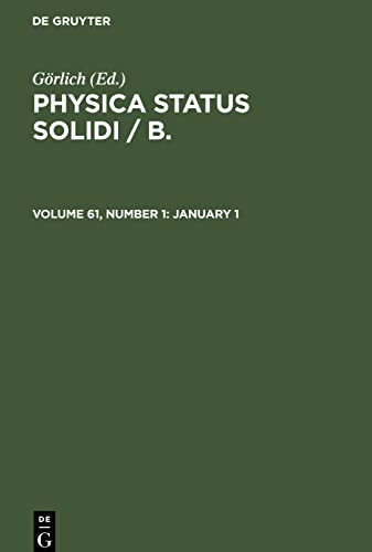 Physica status solidi / B., Volume 61, Number 1, January 1