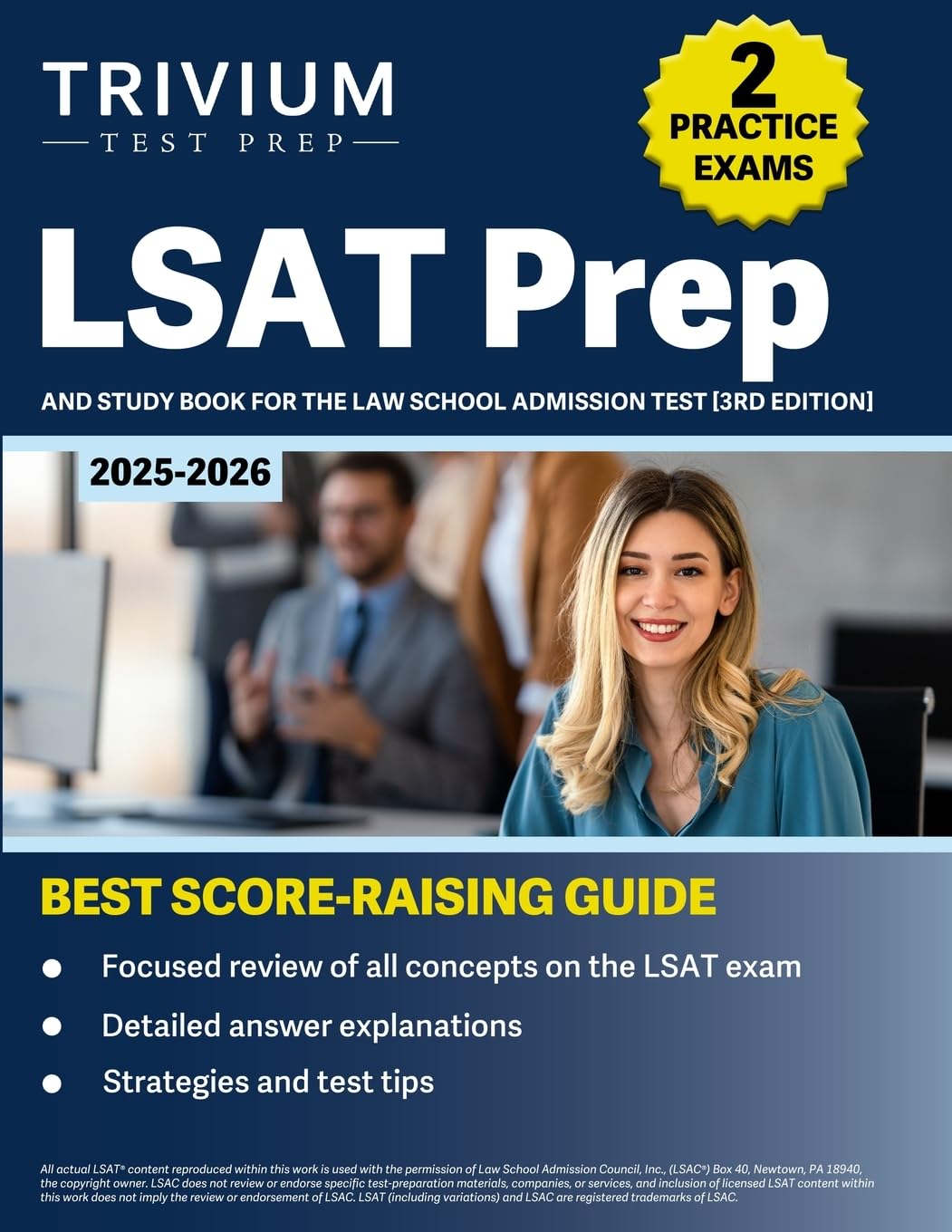LSAT Prep: Practice Exams and Study Book for the Law School Admission Test: [3rd Edition]: 2 Practice Exams and Study Book for the Law School Admission Test [3rd Edition]