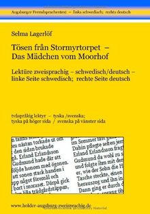 Tösen från Stormyrtorpet - Das Mädchen vom Moorhof: Lektüre zweisprachig, schwedisch/deutsch