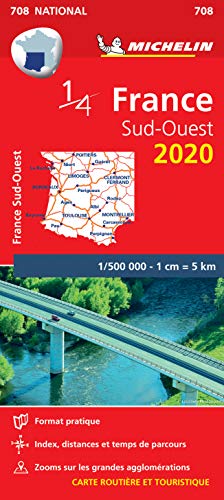 Michelin Südwestfrankreich: Straßen- und Tourismuskarte 1:500.000 (MICHELIN Nationalkarten)