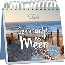 Postkartenkalender Sehnsucht nach Meer 2024: Wochenkalender 2024, 53 Postkarten voller kleiner Auszeiten am Meer