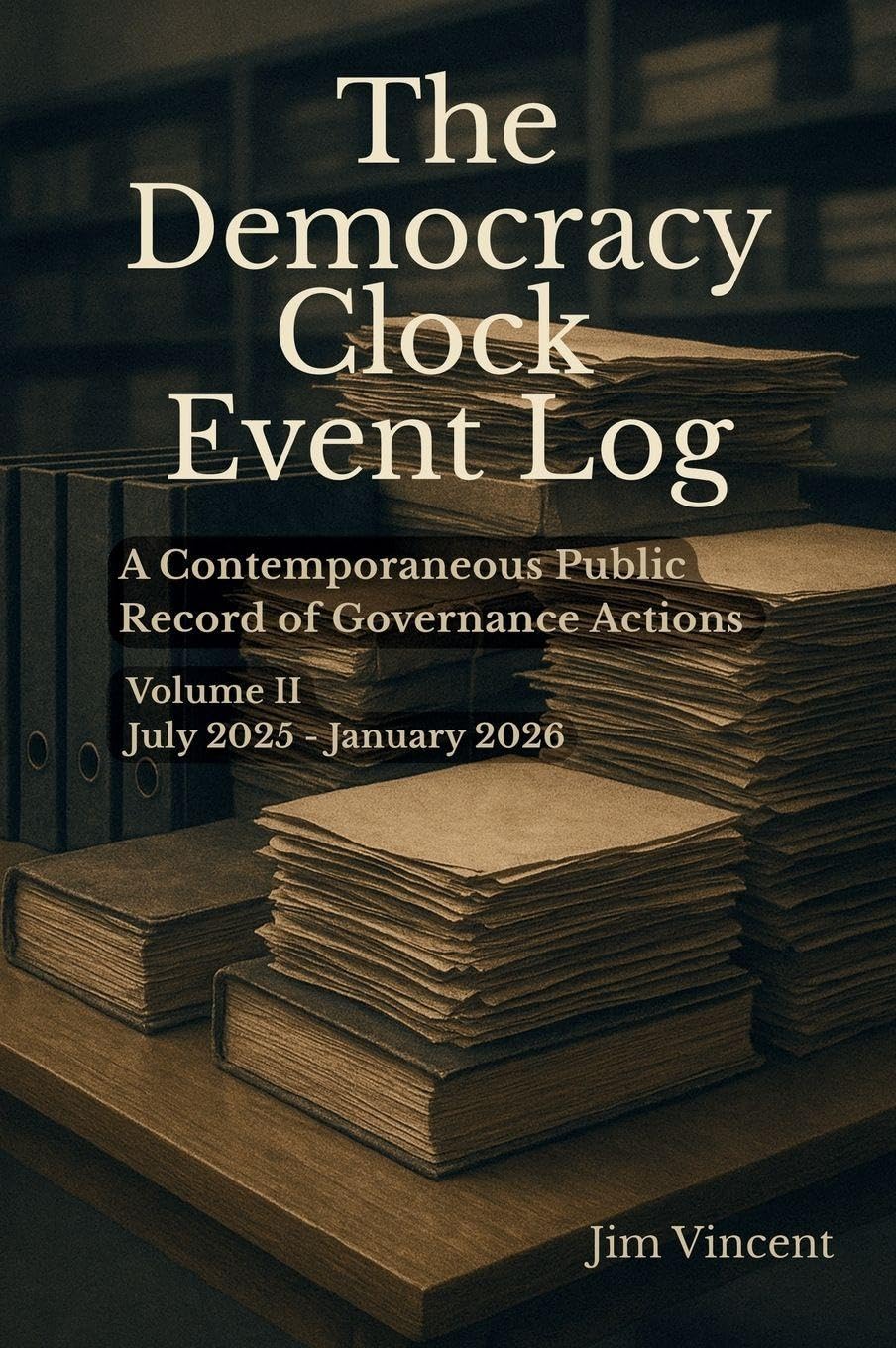 The Democracy Clock Event Log: A Contemporaneous Public Record of Governance Actions, July 2025-January 2026