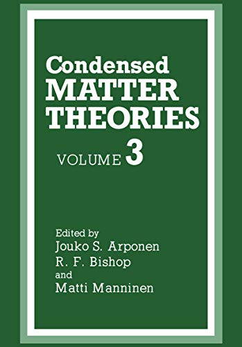 Condensed Matter Theories