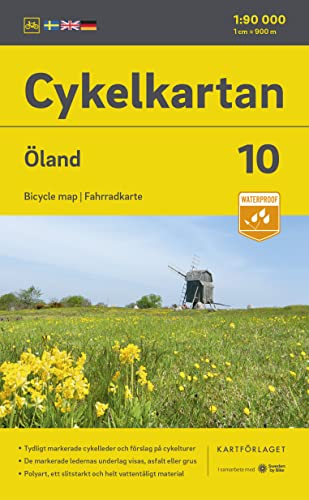 Cykelkartan Blad 10 Öland 1:90000: Radwanderkarte 10 Öland 1:90000
