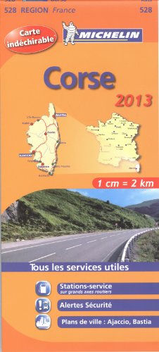 CORSE 17528 CARTE MICHELIN KAART 2013 (KAARTEN/CARTES MICHELIN)