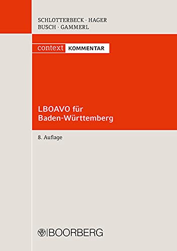 Schlotterbeck, Karlheinz: LBOAVO für Baden-Württemberg