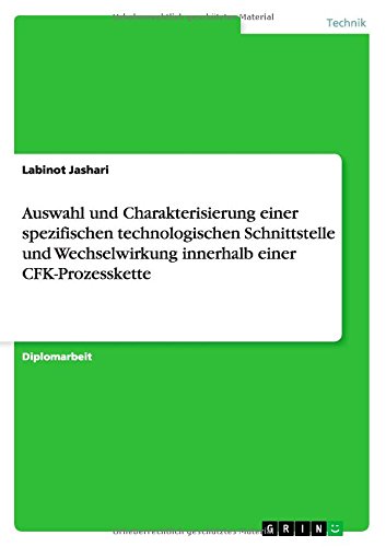 Auswahl und Charakterisierung einer spezifischen technologischen Schnittstelle und Wechselwirkung innerhalb einer CFK-Prozesskette