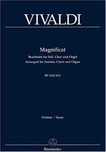 Magnificat in g RV 610,611 Bearb. für Soli, Chor und Orgel
