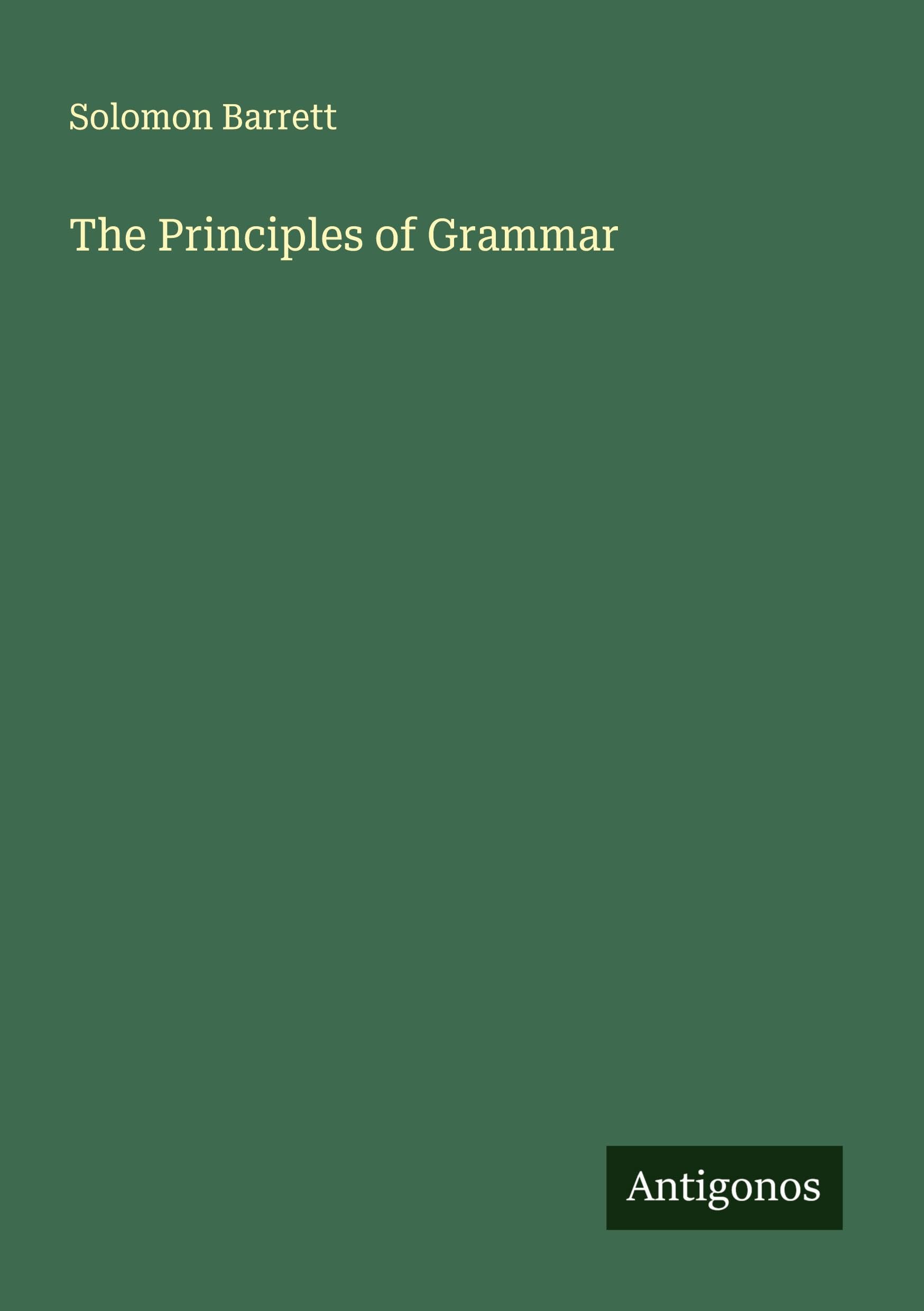 The Principles of Grammar