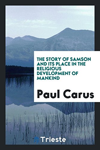 The story of Samson and its place in the religious development of mankind