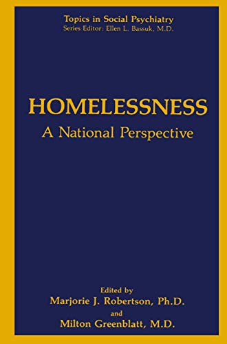 Homelessness: A National Perspective (Topics In Social Psychiatry)