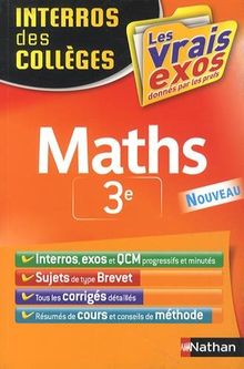 Maths 3e : les vrais exos donnés par les profs